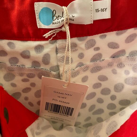Mini Boden Button Through Dalmatian Spots Skirt Corduroy Size 15-16 years NWT - Picture 5 of 6